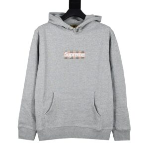 Hoddie Preta ou Cinzenta| Supreme/Burberry - Image 4