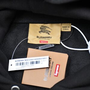 Hoddie Preta ou Cinzenta| Supreme/Burberry - Image 3